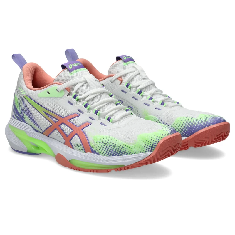 Asics Padelschoen Sonicsmash FF Dames Wit Paars Oranje