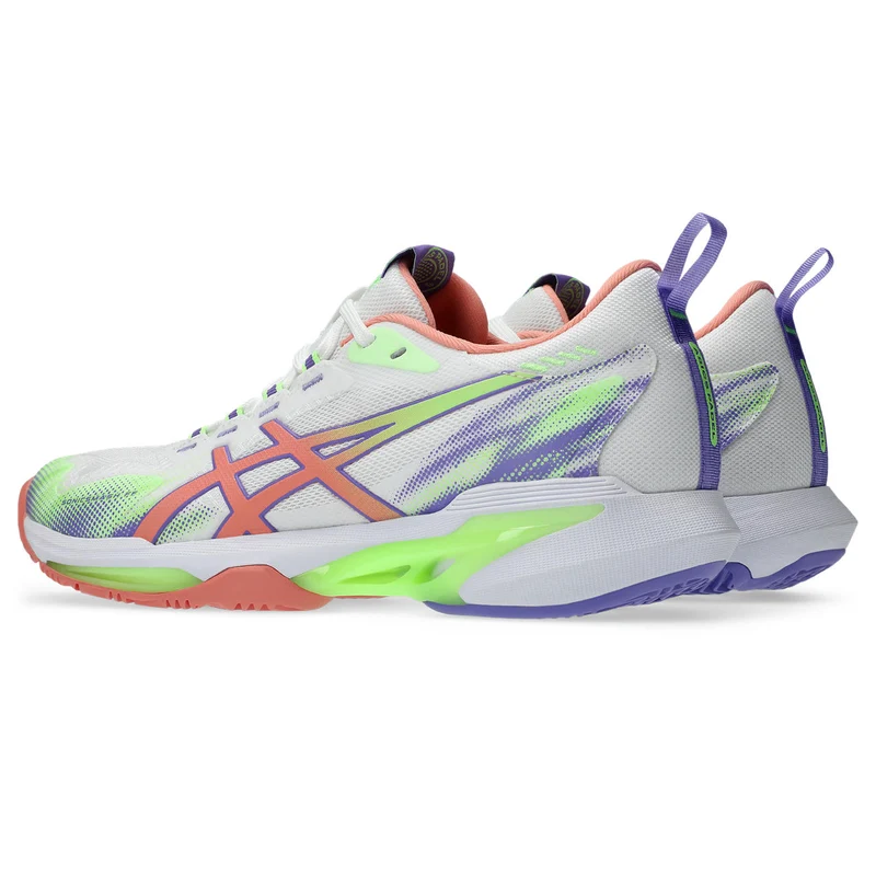 Asics Padelschoen Sonicsmash FF Dames Wit Paars Oranje