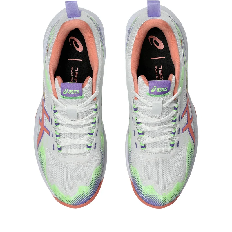 Asics Padelschoen Sonicsmash FF Dames Wit Paars Oranje