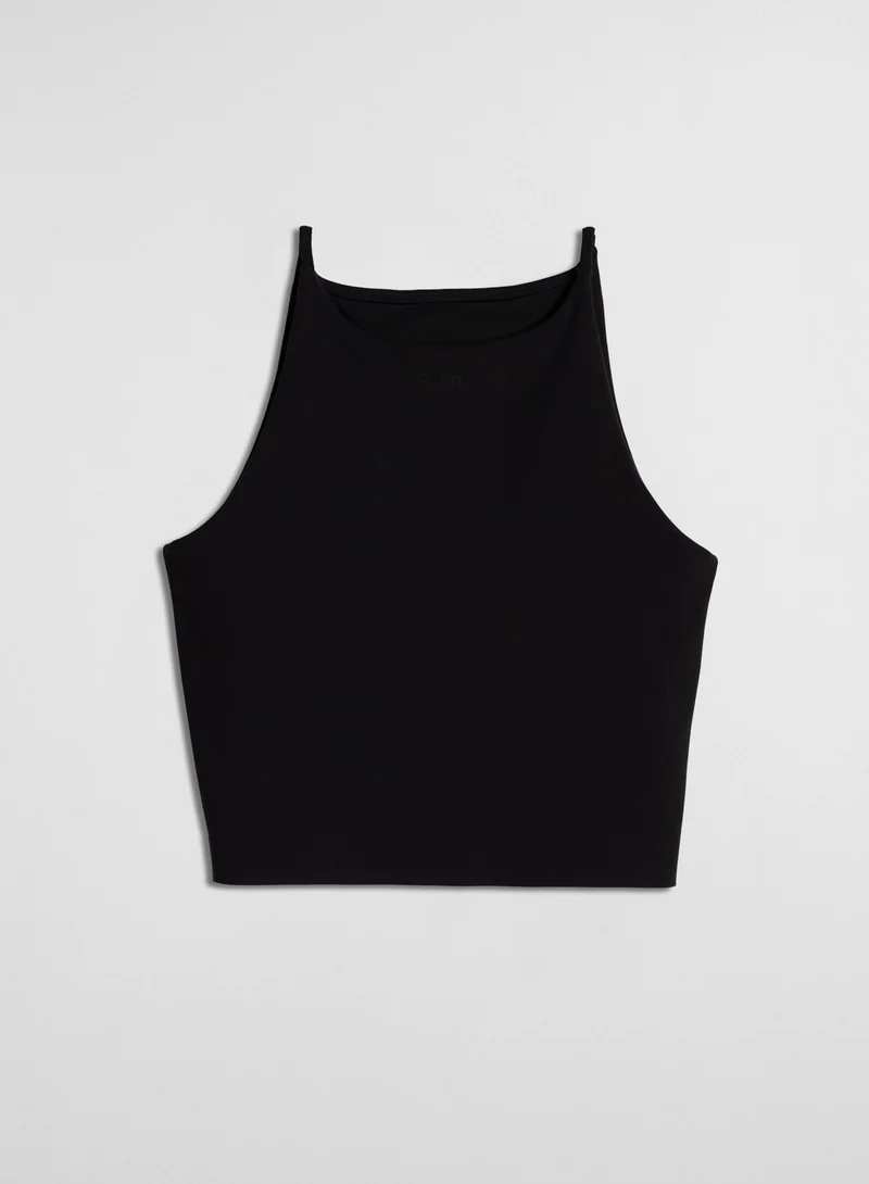 Black Sense Halter Bralette