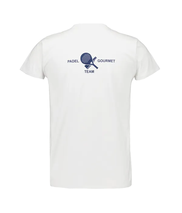 Camiseta Padel Team Gourmet Blanca Men