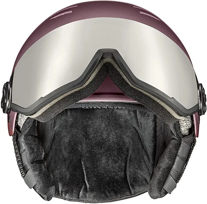 uvex WANTED VISOR Ski-Snowboardhelm bramble-antique rose mat Unisex
