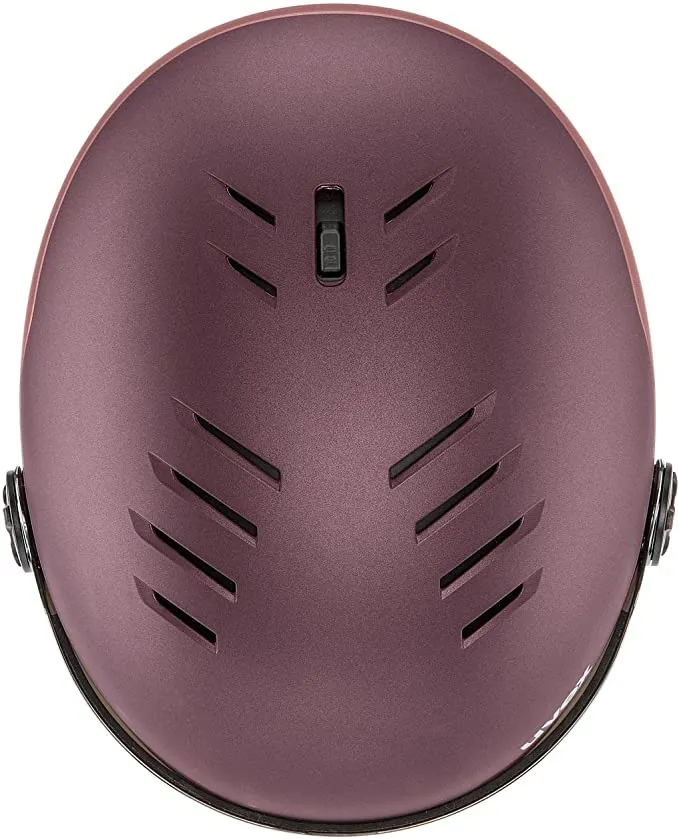 uvex WANTED VISOR Ski-Snowboardhelm bramble-antique rose mat Unisex