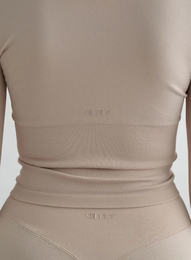 Clay Shape Seamless Zip Jacket
