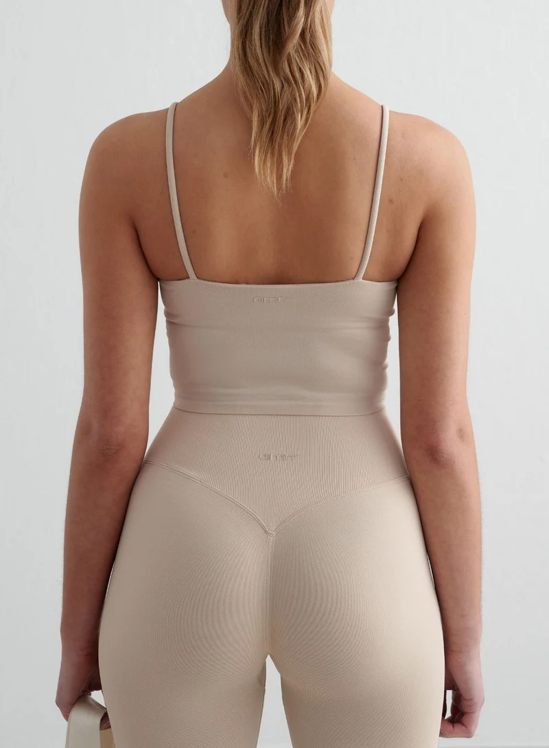 Clay Shape Seamless Strap Singlet
