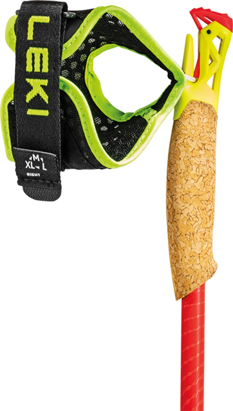 Leki ULTRATRAIL FX. ONE Trailrunningstöcke bright red-neonyellow-natural carbon Unisex