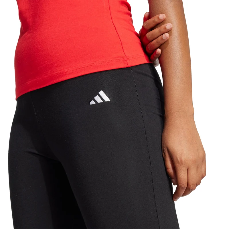Essentials Small Logo Flared Tight Damen-schwarz