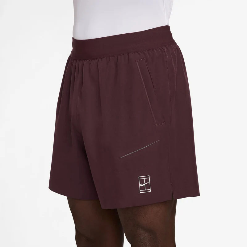 Sinner Court Dri-FIT Advantage 6in Shorts Herren - dunkelrot, weiß