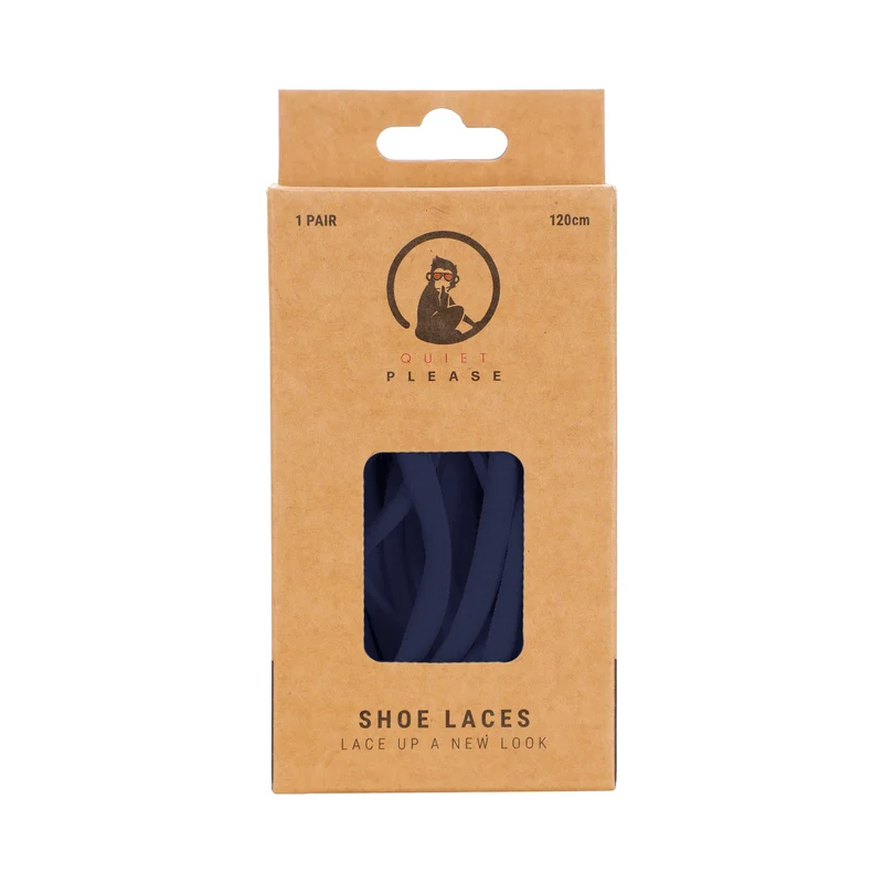 QP shoe laces 120cm Schnürsenkel - dunkelblau