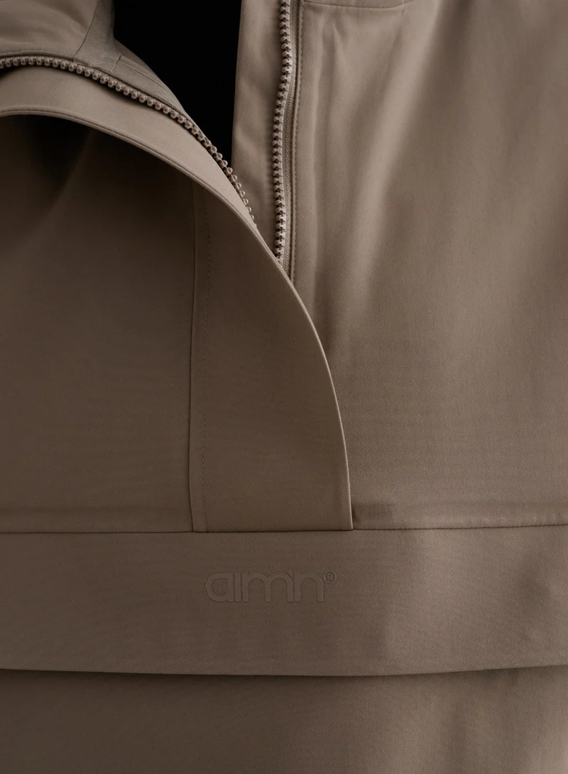 Nougat Cropped Waterproof Anorak