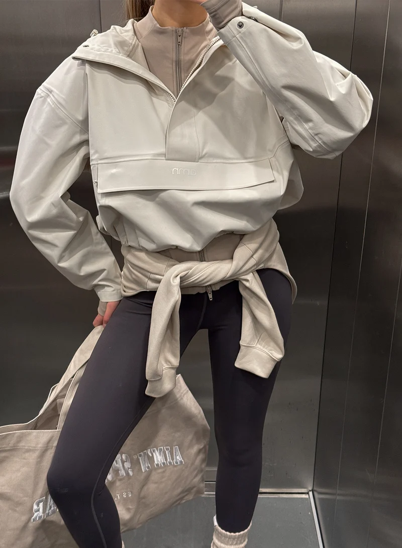 Clay Cropped Waterproof Anorak