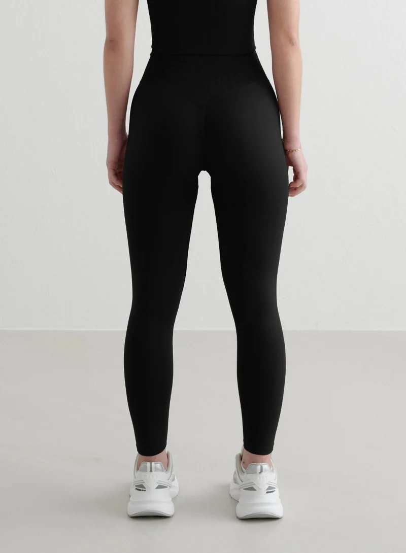Black Shape Seamless Petite Tights