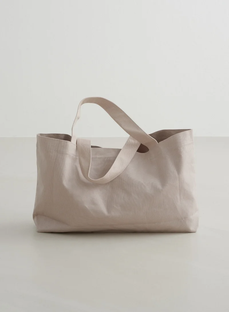 Dark Clay Varsity Tote Bag