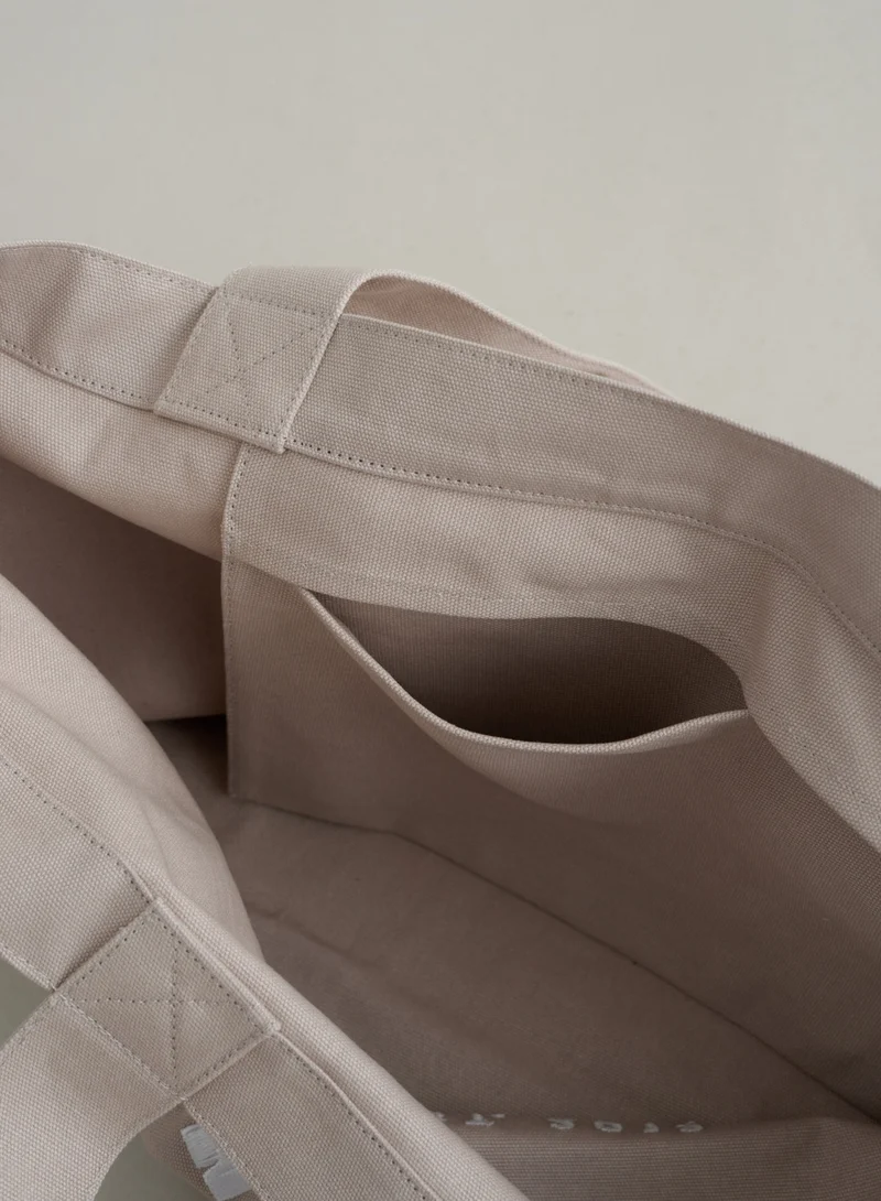 Dark Clay Varsity Tote Bag