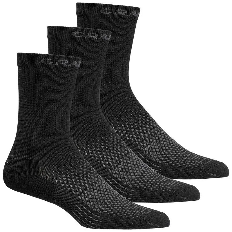Craft Sport Sokken Active High Unisex Zwart 3-Pack