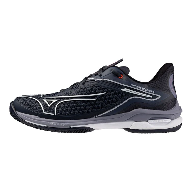 Mizuno Tennisschoen Padelschoen Wave Exceed Tour 6CC Heren Blauw Wit Grijs