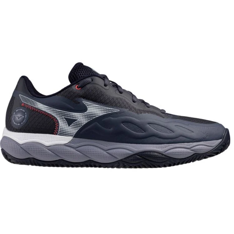 Mizuno Tennisschoen Padelschoen Wave Enforce Court CC Heren Antraciet