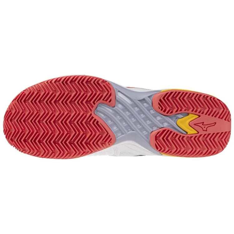 Mizuno Tennisschoen Padelschoen Wave Exceed Tour 6 CC Dames Wit Oranje