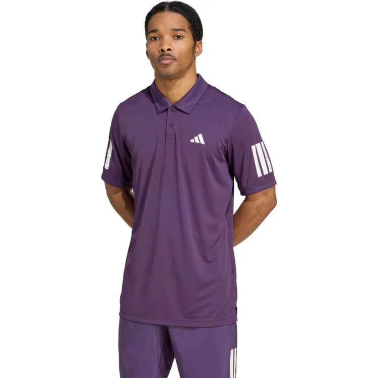 Adidas Club 3-Stripe Polo Shirt Paars
