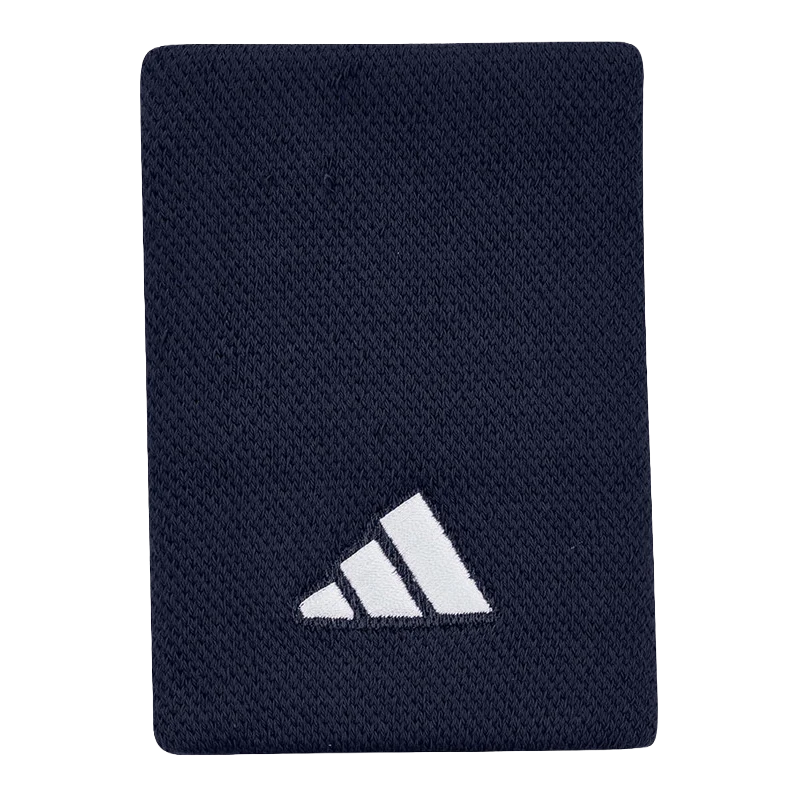 Muñequeras Adidas Largas Azul Marino Logo Grande
