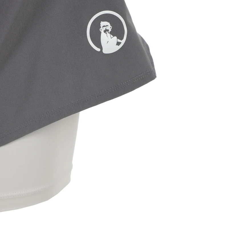 Challenger 2in1s 7in Shorts Herren - grau, weiß