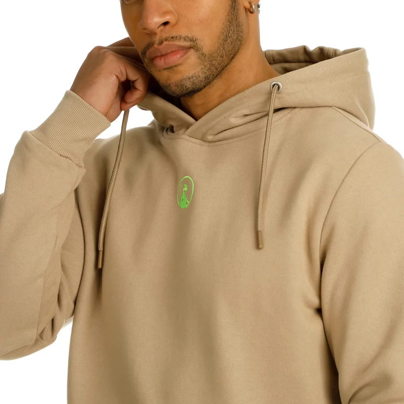 Wild Collage Hoody Herren-Beige,Mehrfarbig