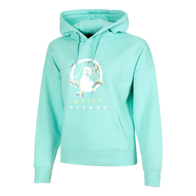 Wild Sketchy Hoody Damen-Türkis,Mehrfarbig