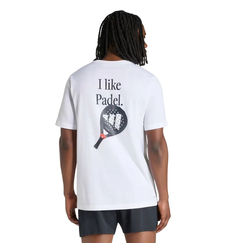 Adidas Graphic Tee Padel White