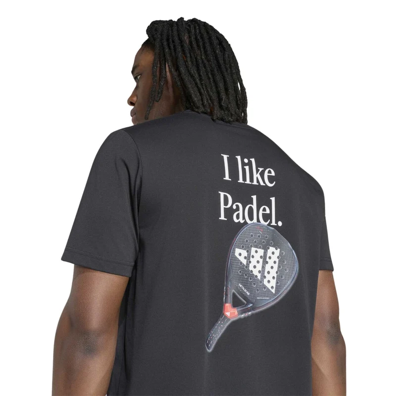 Adidas Graphic Tee Padel Black