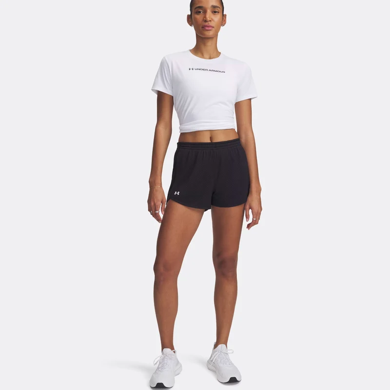Tech Play Up Mesh Shorts Damen-Schwarz