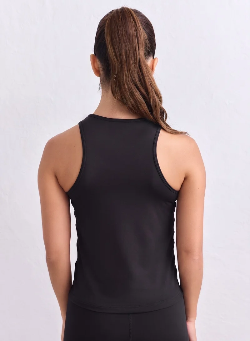 Black Soft Basic Singlet
