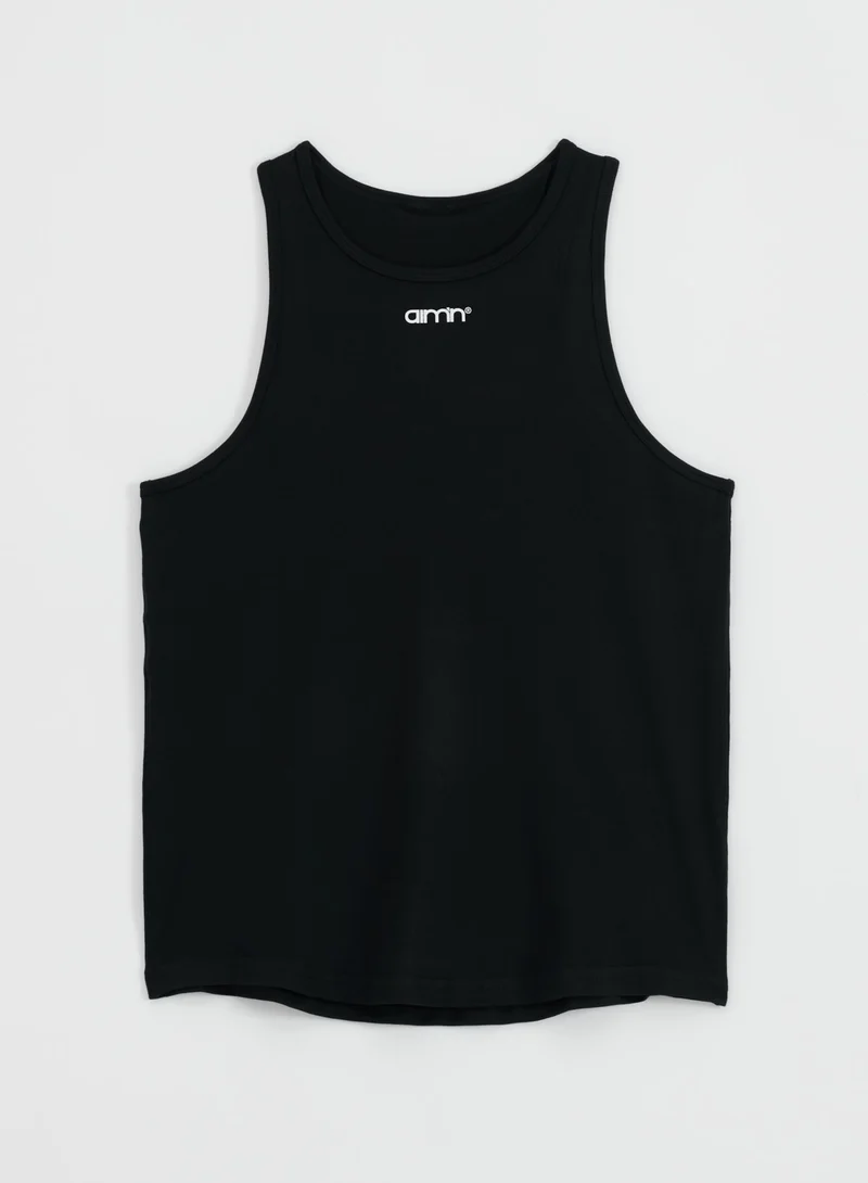 Black Soft Basic Singlet