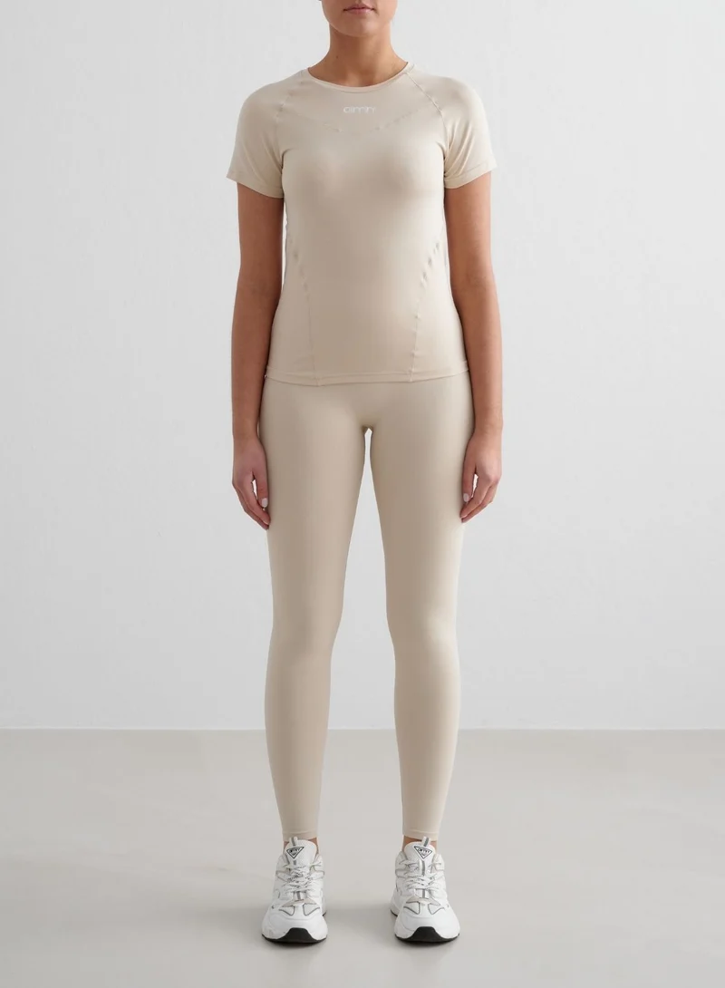 Café Au Lait Soft Basic Short Sleeve