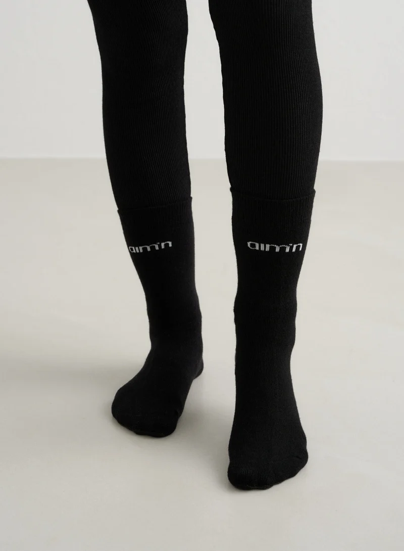 Black Thermo Wool Sock