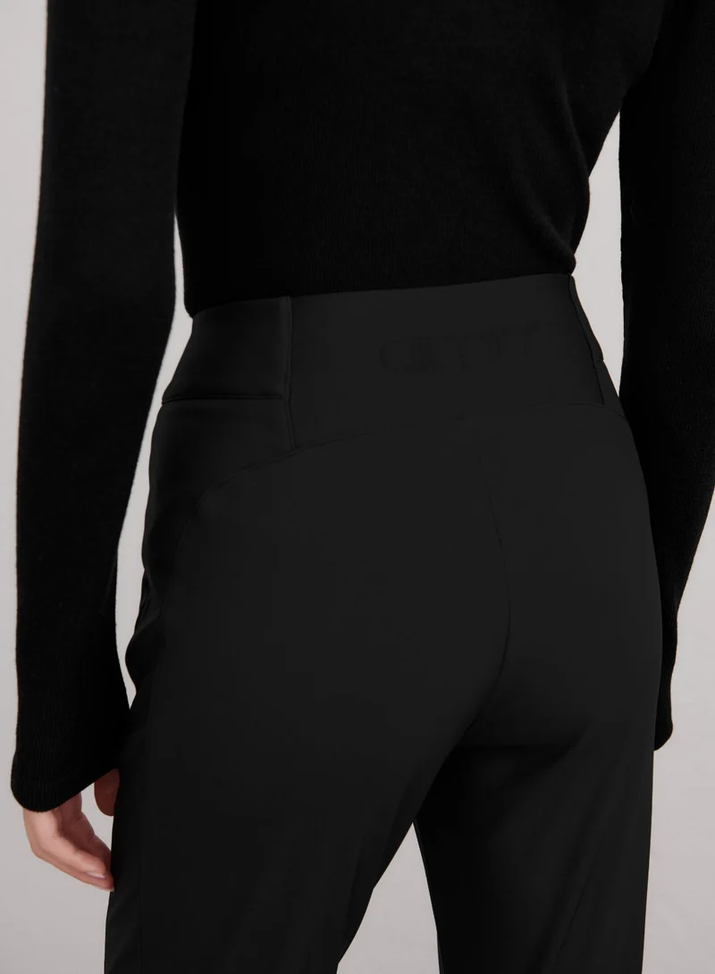 Black Stretch Thermo Pants
