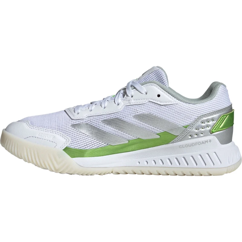Adidas Padelschoen Courtquick Padel Dames Wit Groen