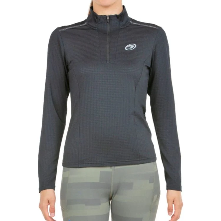 Bullpadel Nogais Half-Zipp Shirt Dames Zwart