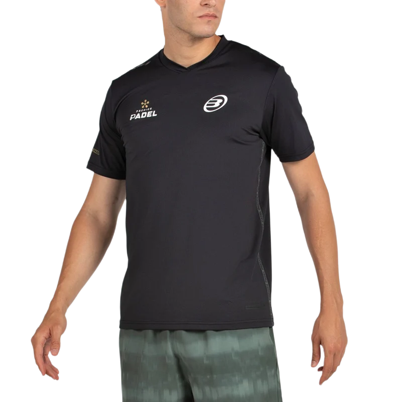 Camiseta Bullpadel Perico Premier Padel Negro 2026
