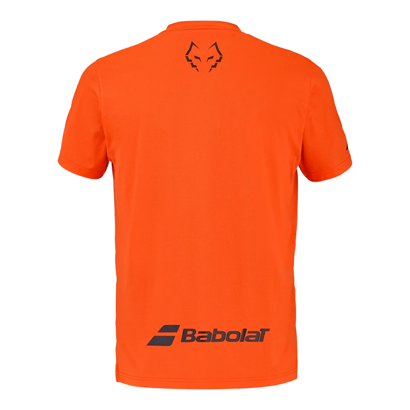 Camiseta Babolat Crew Neck Tee Red Orange 2026 J. Lebrón
