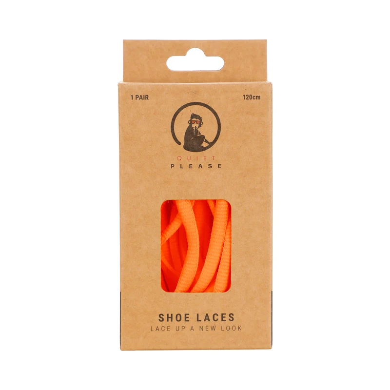 QP shoe laces 120cm Schnürsenkel - orange