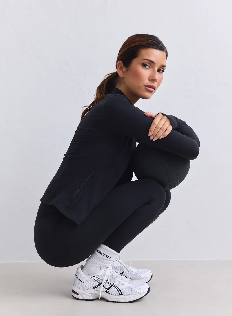 Black Sense Zip Jacket