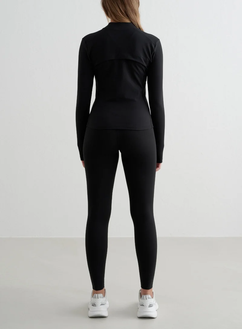 Black Sense Zip Jacket