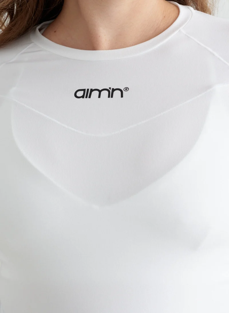 White Soft Basic Maternity Short Sleeve