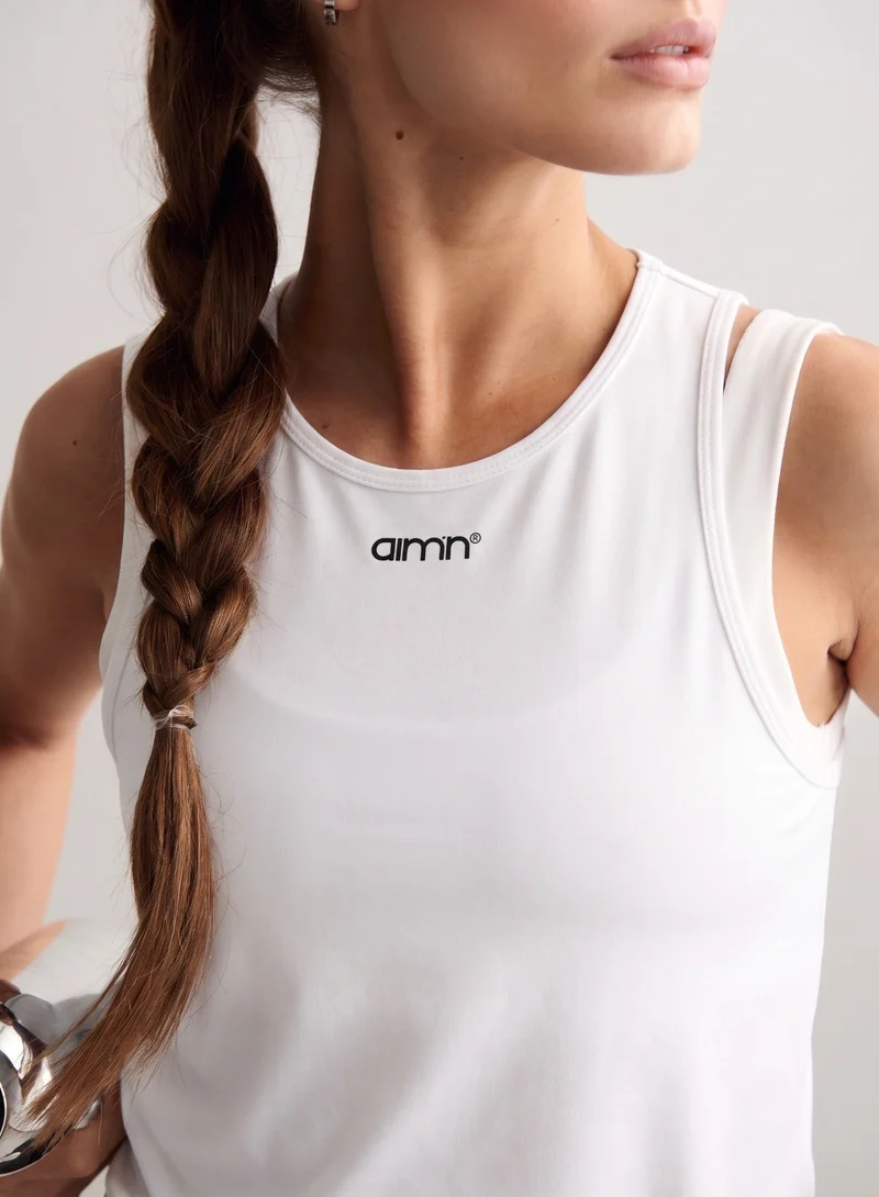 White Soft Basic Singlet