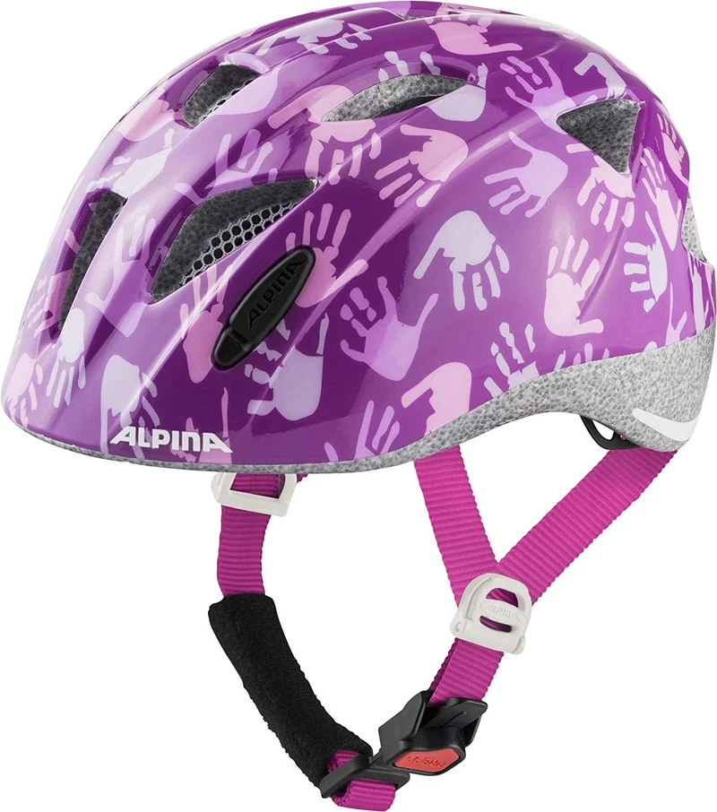 Alpina XIMO Fahrradhelm berry hands Kinder