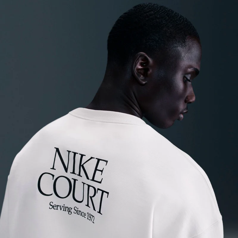 Court Crew Sweatshirt Herren-creme