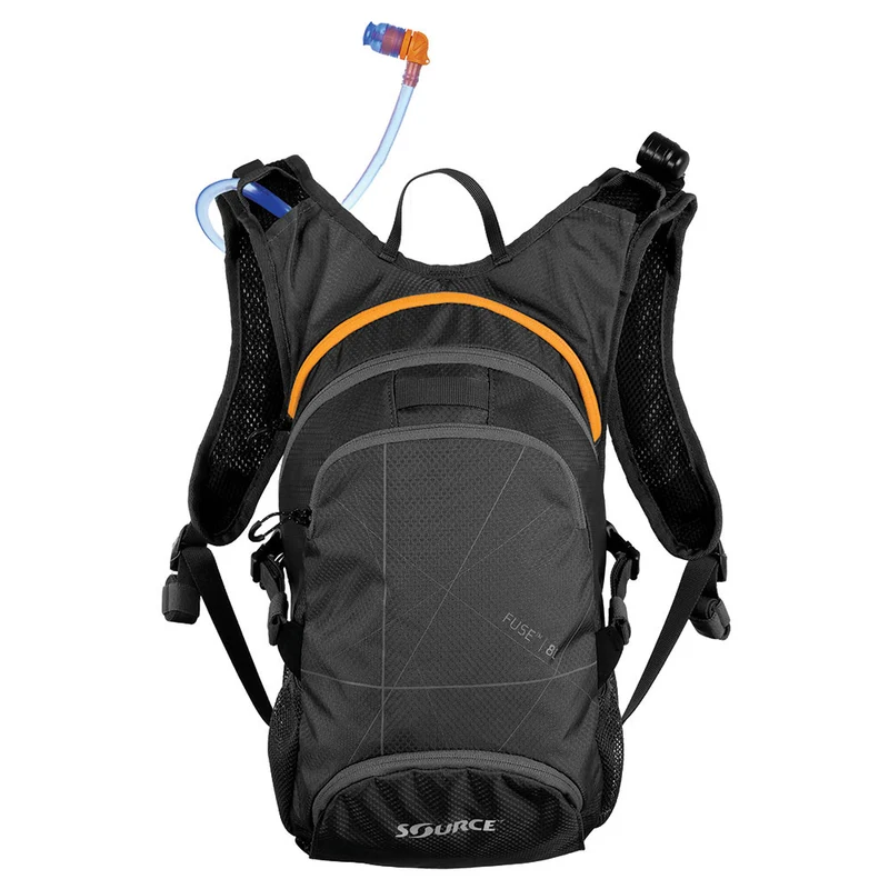Source FUSE 2+6L Trinkrucksack Schwarz Unisex