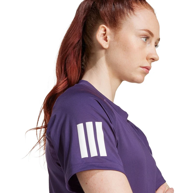 Adidas Club 3-Stripes T-Shirt W Aurora Plum