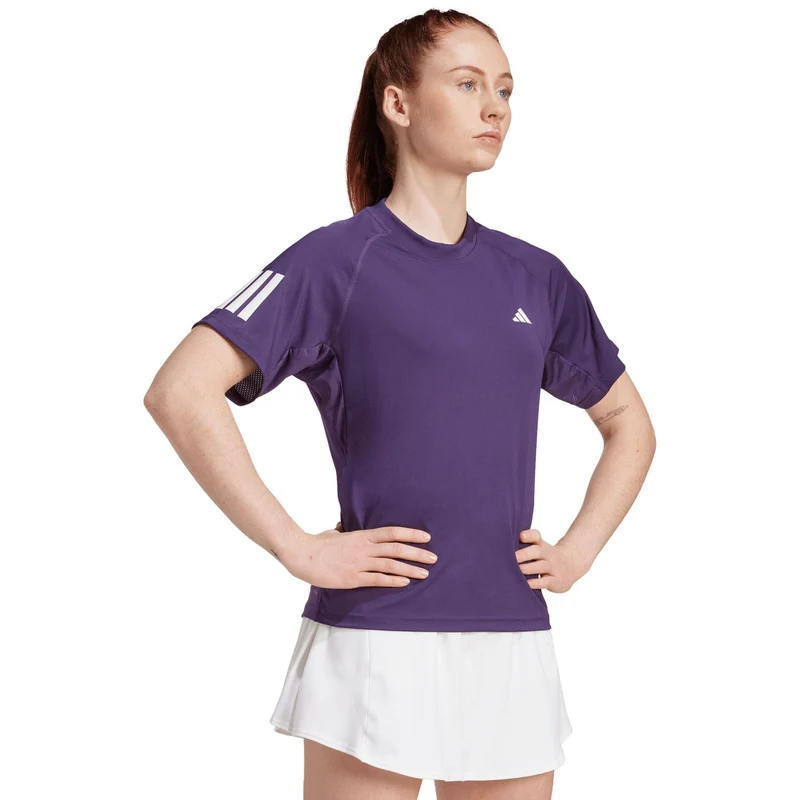 Adidas Club 3-Stripes T-Shirt W Aurora Plum