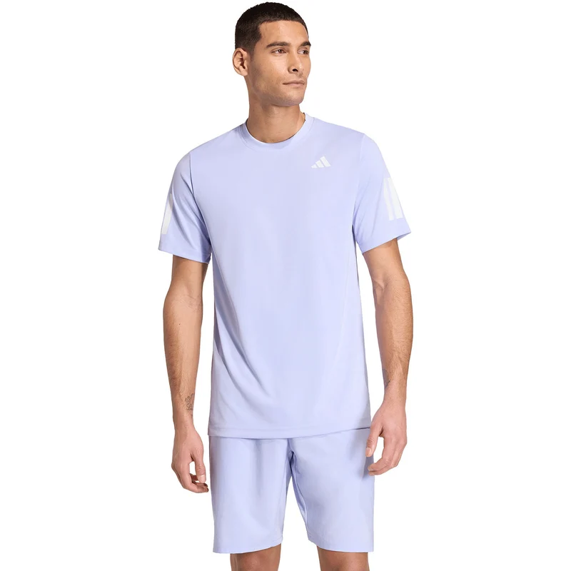 Adidas Club 3-Stripe Tee Violet
